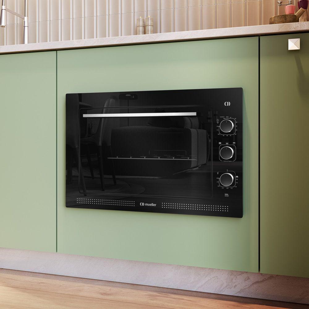 Forno Elétrico De Embutir Mueller Preto 50 Litros MFE50K 220V - 10