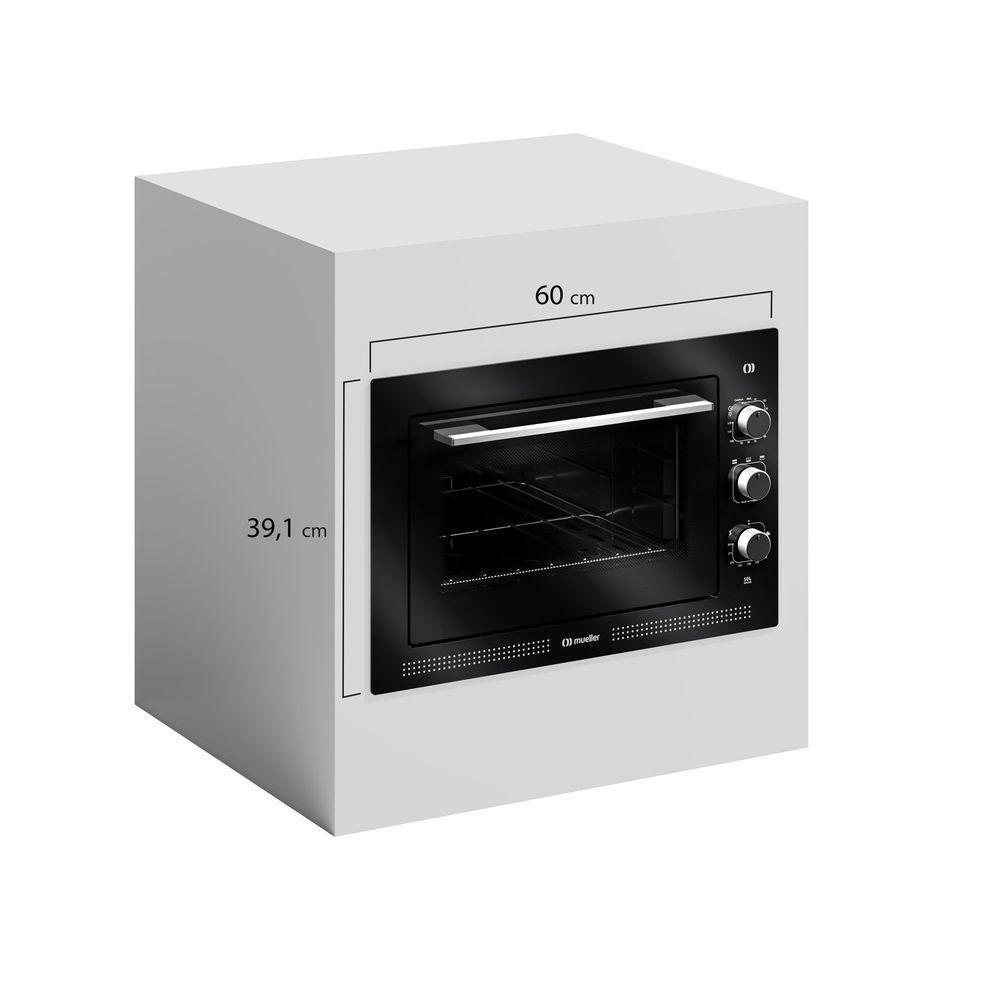 Forno Elétrico De Embutir Mueller Espelhado 50 Litros MFE50K 220V - 9