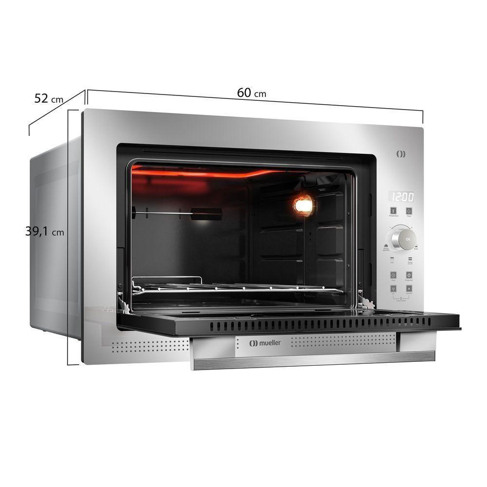 Forno Elétrico De Embutir Digital Mueller 50 Litros Espelhado MFE50L 220V - 8