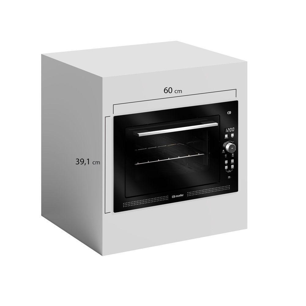 Forno Elétrico De Embutir Digital Mueller 50 Litros Espelhado MFE50L 220V - 10