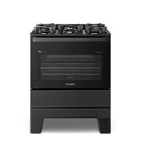 Fogão Esmaltec Ideal Master Glass 5 Bocas T5VFP 5127 Acendimento Automático Preto Bivolt - 1