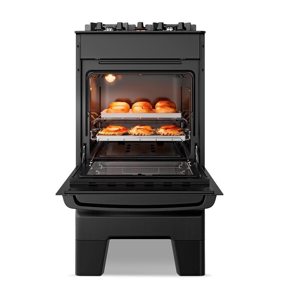 Fogão Esmaltec Ideal Master Glass 4 Bocas T4VFP 4127 Acendimento Automático Preto Bivolt - 4