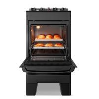 Fogão Esmaltec Ideal Master Glass 4 Bocas T4VFP 4127 Acendimento Automático Preto Bivolt