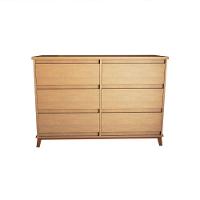 Cômoda Para Quarto Londres Com 6 Gavetas - Amêndoa - 2