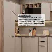 Cozinha Modulada Completa 8 Peças Com Espaço Para Forno E Mi Vanilla-beige - 3