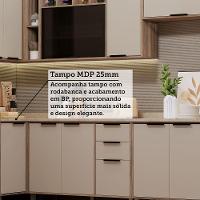 Cozinha Modulada Completa 8 Peças Com Espaço Para Forno E Mi Vanilla-beige - 6