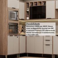 Cozinha Modulada Completa 7 Peças Com Espaço Para Forno E Mi Vanilla-beige - 3