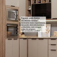 Cozinha Modulada Completa 7 Peças Com Espaço Para Forno E Mi Vanilla-beige