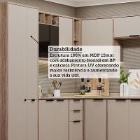 Cozinha Modulada Completa 8 Peças Com Espaço Para Forno E Mi Vanilla-beige - 3