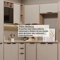 Cozinha Modulada Completa 8 Peças Com Espaço Para Forno E Mi Vanilla-beige - 7