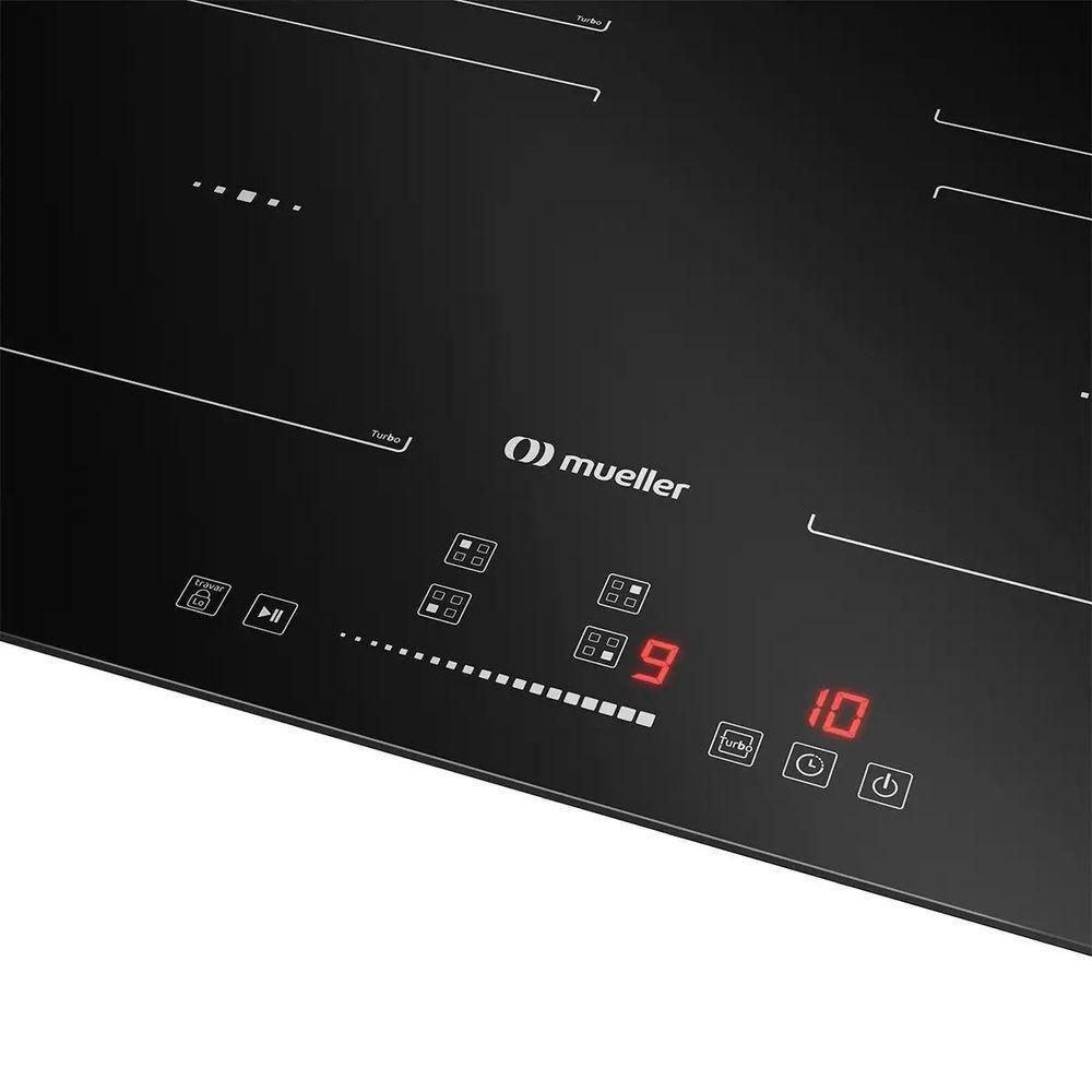 Cooktop Mueller 4 Bocas De Indução Com Turbo MCN4BK 220V - 3