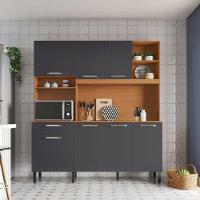 Cozinha Compacta Itatiaia Madri 180cm Em Madeira Cinamomo-grafite - 1