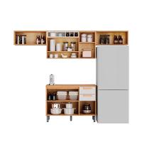 Cozinha Compacta Em Mdp Itatiaia Nápoles Off White E Cinamomo 280cm - 2