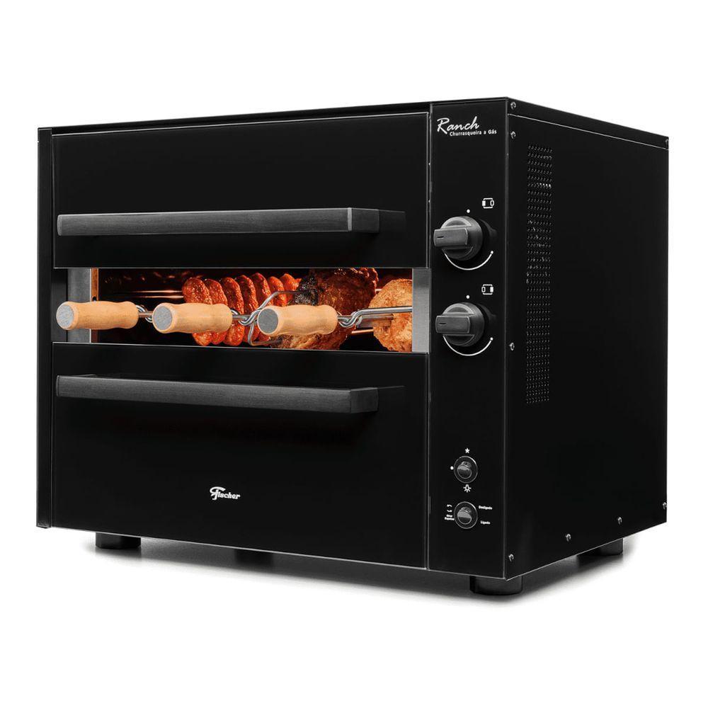Churrasqueira A Gás Bancada Fischer Ranch 3 Espetos Bivolt - 1