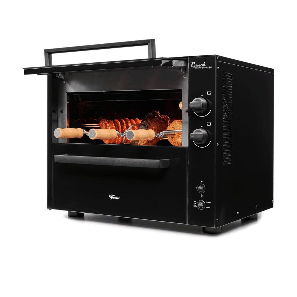 Churrasqueira A Gás Bancada Fischer Ranch 3 Espetos Bivolt - 2