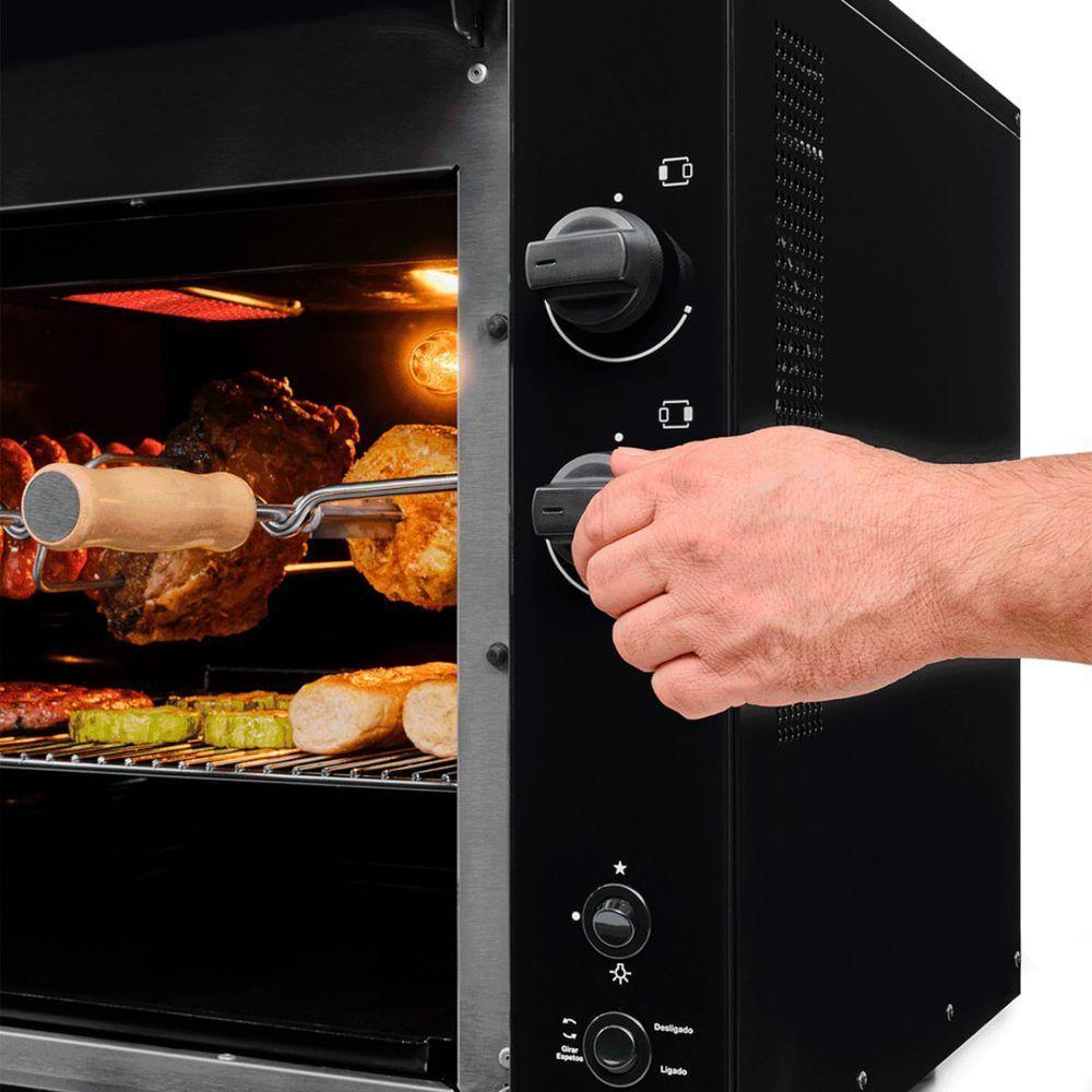 Churrasqueira A Gás Bancada Fischer Ranch 3 Espetos Bivolt - 6