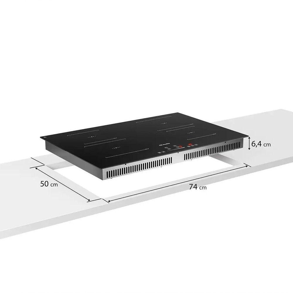 Cooktop Mueller 4 Bocas De Indução Com Superturbo MCN4BL 220V - 7