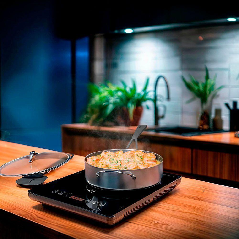 Cooktop De Indução Portátil 1 Boca Philco PCT10A Display Digital Painel Touch Preto 110V - 7