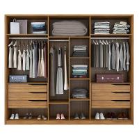 Guarda Roupa Casal 6 Portas E 6 Gavetas Atrice - Élpis Móveis Amendoa Touch - 3