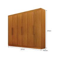 Guarda Roupa Casal 6 Portas 4 Gavetas Canadá S/ Espelho Com Pés - Leifer Móveis Cinamomo - 2