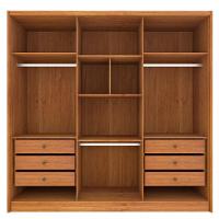Guarda Roupa Casal 6 Portas 6 Gavetas 100% Mdf Fortuna S/ Espelho S/ Pés - Tcil Cinamomo