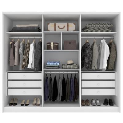 Guarda Roupa Casal Realeza 6 Portas 6 Gavetas Neve MDF Tcil Móveis