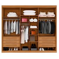 Guarda Roupa Cancun 6 Portas Benetil Cinamomo/off White - 3