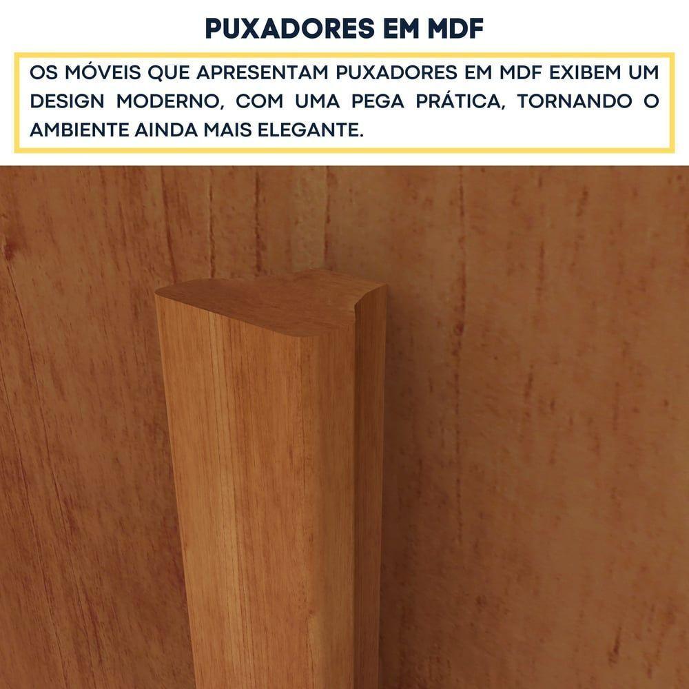 Guarda Roupa Casal 6 Portas 4 Gavetas Arizona S/ Espeho S/ Pés - Tcil Cinamomo - 8