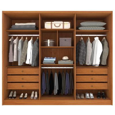 Guarda Roupa Casal Realeza 6 Portas 6 Gavetas Cinamomo-off White 100% MDF