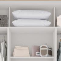 Guarda Roupa Casal Panamá Porta Espelho Central 3 Portas 4 Gavetas Salleto Cinamomo/off White - 9