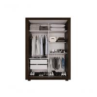 Guarda Roupa Com Espelho 2 Portas 2 Gavetas Panamá Salleto Savana - 2