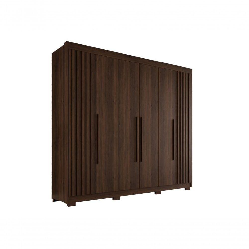 Guarda Roupa Casal Ripado Com 6 Portas E 6 Gavetas Granada - Salleto Savana - 5