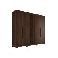 Guarda Roupa Casal Ripado Com 6 Portas E 6 Gavetas Granada - Salleto Savana - 1