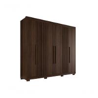 Guarda Roupa Casal Ripado Com 6 Portas E 6 Gavetas Granada - Salleto Savana