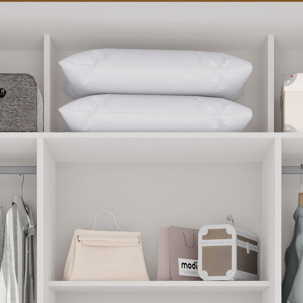 Guarda Roupa Casal Panamá Porta Espelho Central 3 Portas 4 Gavetas Salleto Cinamomo - 3