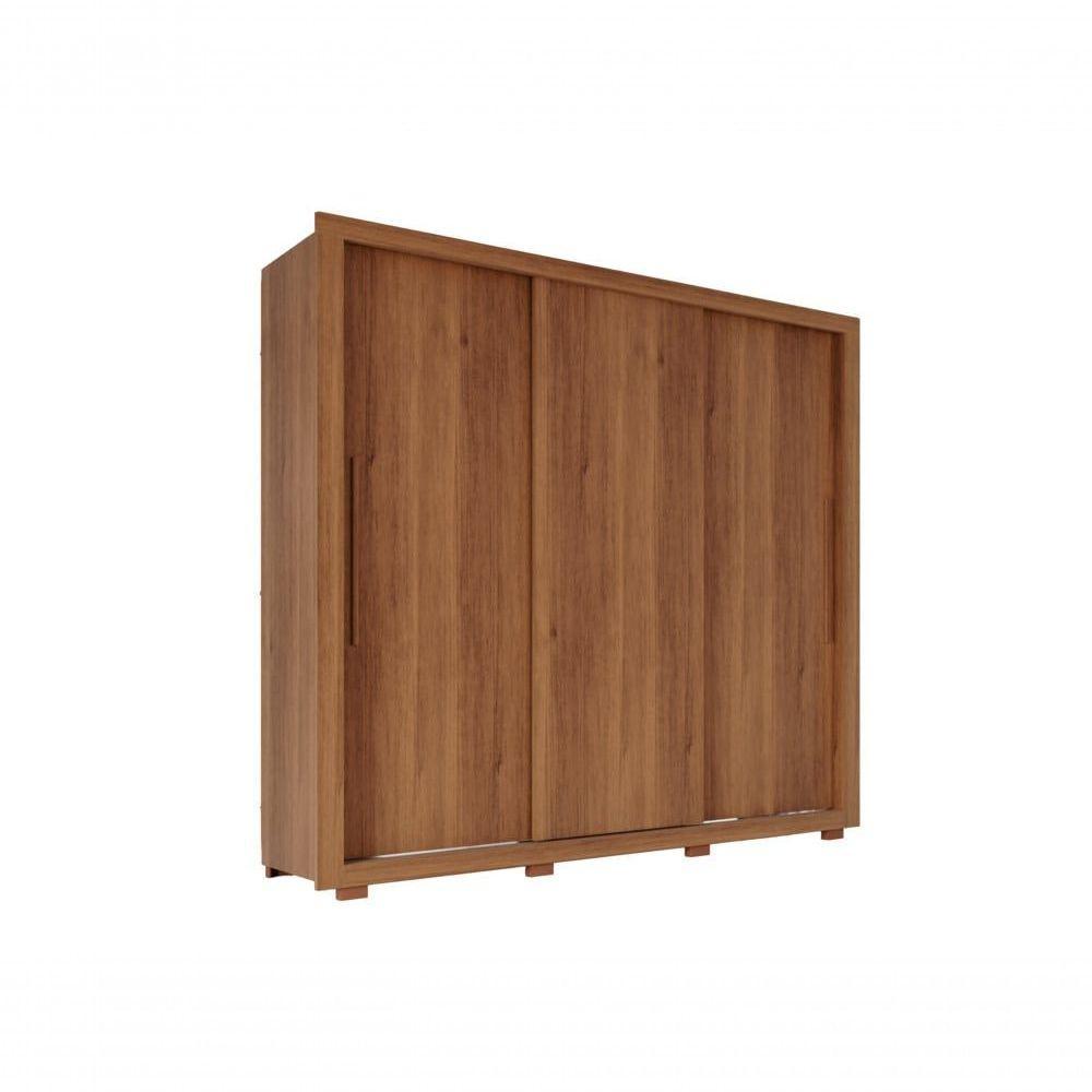 Guarda Roupa Casal Panamá 3 Portas 4 Gavetas Salleto Cinamomo - 1