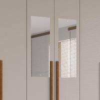 Guarda Roupa Casal 6 Portas Recife Com Espelho Salleto Cinamomo/off White - 8