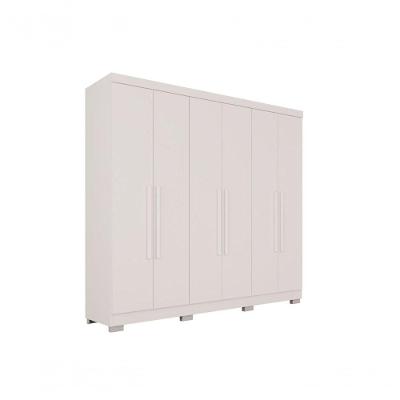 Guarda Roupa Casal 6 Portas Recife Salleto Branco
