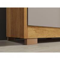 Guarda Roupa Casal 6 Portas Recife Com Espelho Salleto Cinamomo/off White - 3