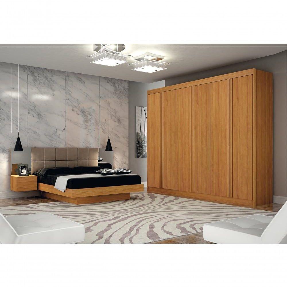 Guarda Roupa New Braga 06 Portas Sem Ripas Sem Espelho Cinamomo - 1