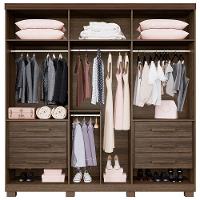 Guarda Roupa Moscou 6 Portas Benetil Imbuia/off White - 3