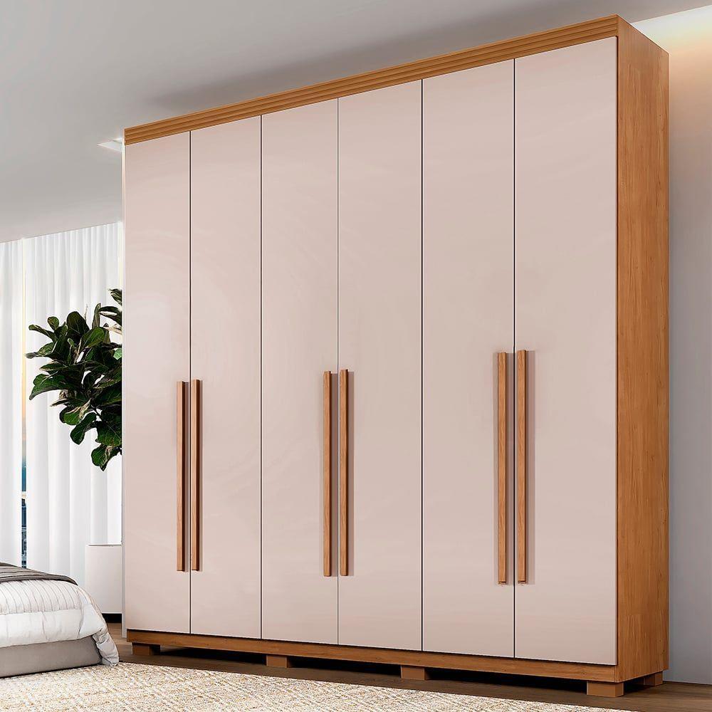 Guarda Roupa Moscou 6 Portas Benetil Cinamomo/off White - 3