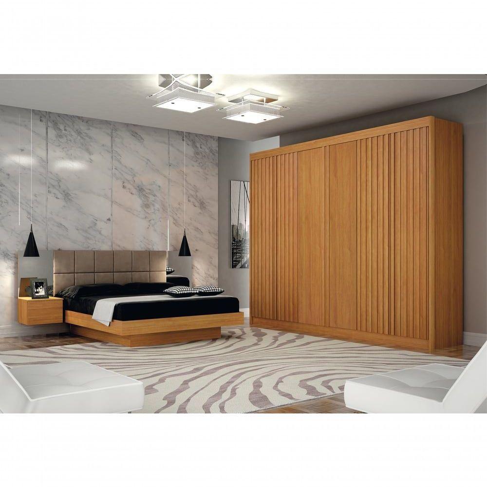 Guarda Roupa New Braga 06 Portas Com 04 Ripadas Cinamomo - 3