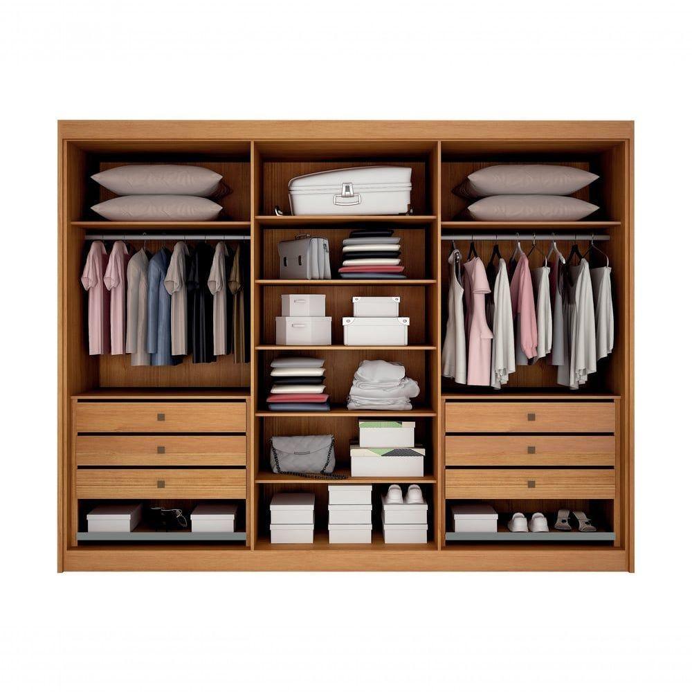 Guarda Roupa New Braga 06 Portas Com 04 Ripadas Cinamomo - 4