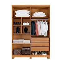 Guarda Roupa Lisboa Ripado 4 Portas Benetil Cinamomo - 2