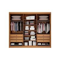 Guarda Roupa New Braga 06 Portas Ripado C/ Kit 4 Espelho Cinamomo