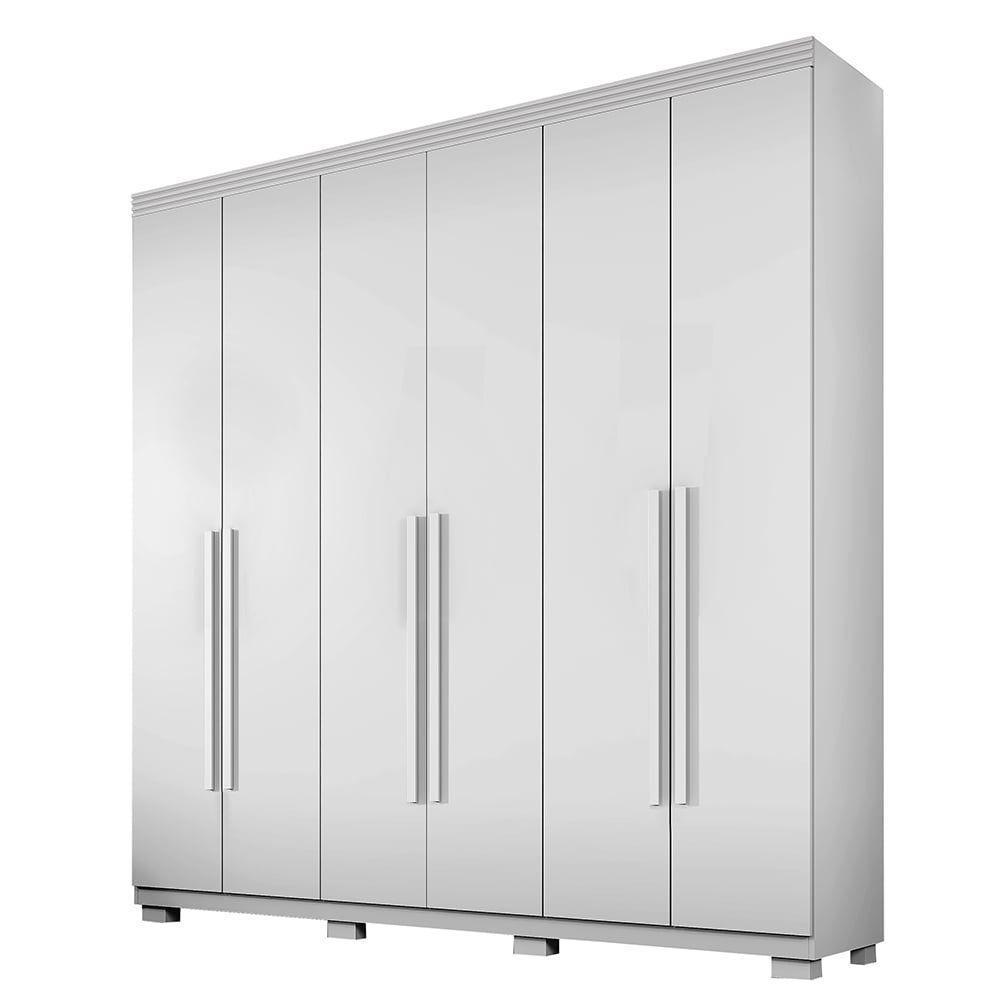 Guarda Roupa Moscou 6 Portas Benetil Branco - 1