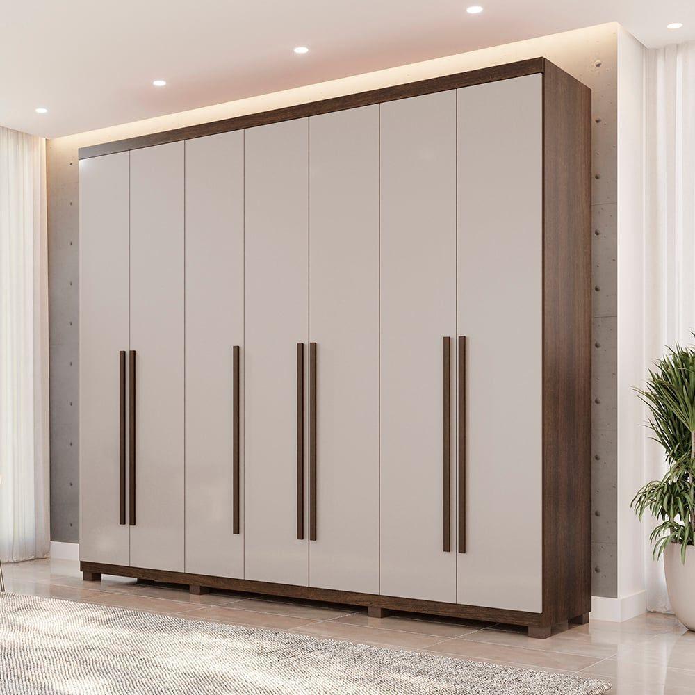 Guarda Roupa Istambul 7 Portas Benetil Imbuia/off White - 4