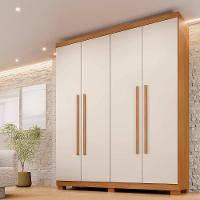 Guarda Roupa Filadélfia 4 Portas Benetil Cinamomo/off White - 4