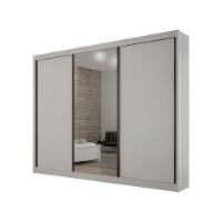 Guarda Roupa San Marino Premium 3 Portas 4 Gavetas C/espelho Leifer Branco - 1
